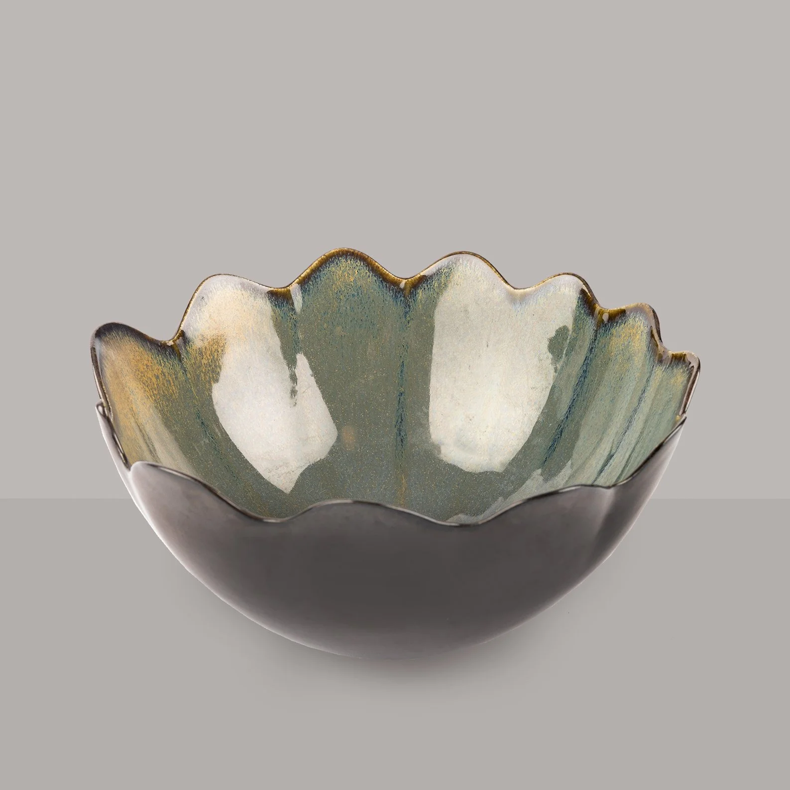 Sculptural Brutalist Vase by British Ceramicist Clive Brooker